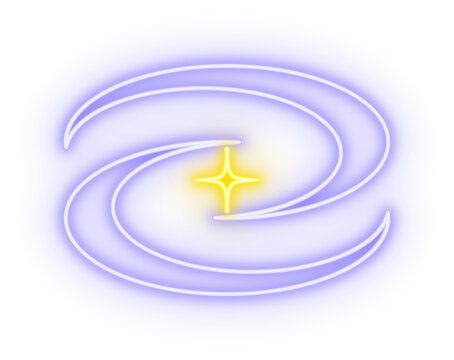 Y2K Element in Neon Style Illustration