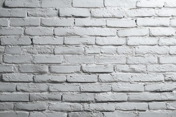Clean White Brick Wall Texture Background