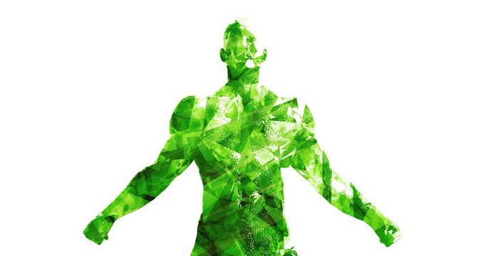 Broken But Defiant Perseverance Determination Artistic Concept 