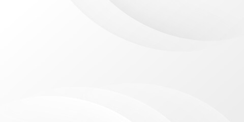 Elegant abstract white background featuring smooth curved wave layers and soft gradients.