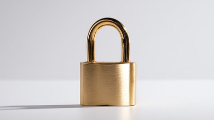 Naklejka premium Stock photo of Cybersecurity padlock concept on screen