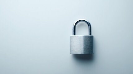 Fototapeta premium Stock photo of Cybersecurity padlock concept on screen