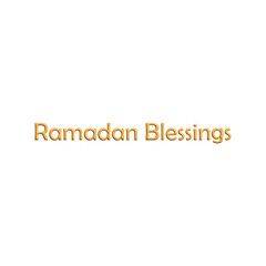 Ramadan Blessings Gold 3D Inflatable Balloon Text Effect | 3D Render Illustration of Shiny Golden Islamic Greeting Lettering on Black Background for Ramadan Celebration, Banner and Greeting Card