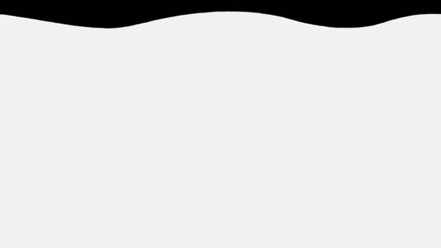 White Torn Paper Slide Up Transition With Rough Edge And Drop Shadow 4K UHD