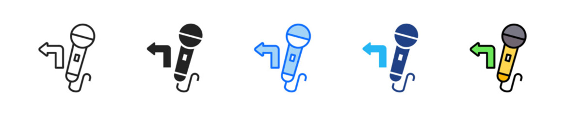 Public Opinion Shift Icon Set Multiple Style Collection