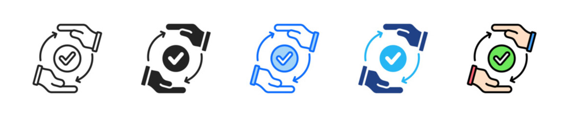 Power Transition Icon Set Multiple Style Collection