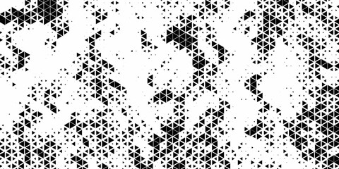 Seamless halftone triangle pattern. Random vector noise texture. Vector eps 10