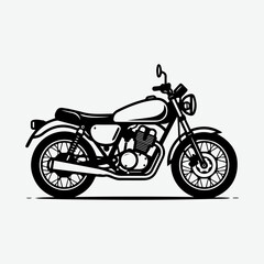 Fototapeta premium Minimal black and white vector illustration 7.eps