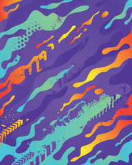 abstract neon color pattern in grunge style with elements of urban modern style bright 
