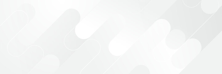 Abstract pattern white geometric banner design background.