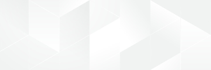 Abstract pattern white geometric banner design background.