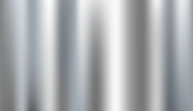 Silver Chrome metallic cylinder texture background with vertical gradients