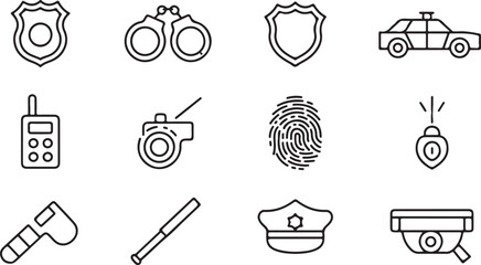 Public Safety and Policing Outline Set © Sharif54