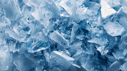 Obraz premium Abstract Background of Crushed Blue Ice Fragments crushed ice