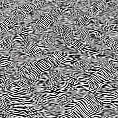 Abstract Black and White Zebra Stripe Pattern Background.
