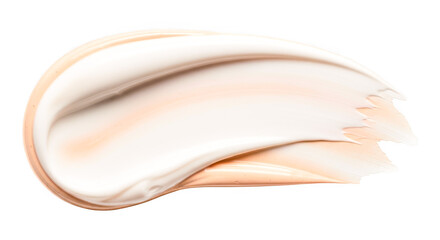 Cosmetic cream texture smear isolated for skincare and beauty branding