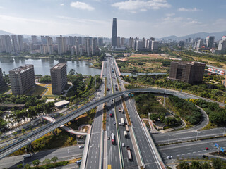 Urban Arteries and Building Clusters, Jimei District, Xiamen, Fujian Province