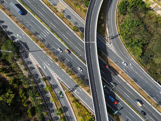 Traffic Flow on Urban Overpasses and Roads in Jimei District, Xiamen, Fujian Province