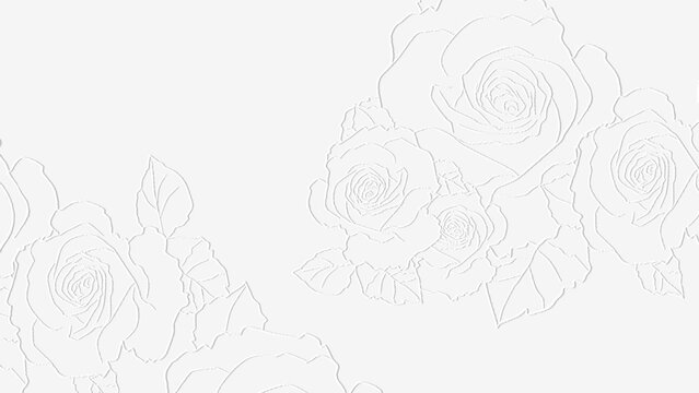 embossed image of roses
