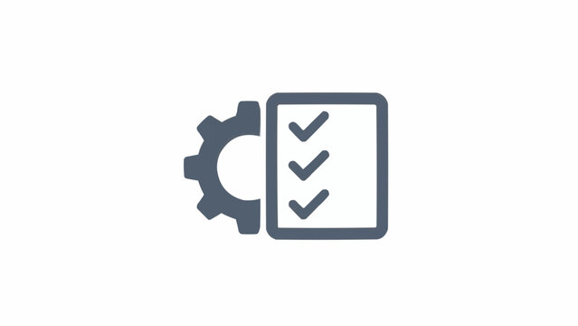 Checklist Gear Icon Settings Configuration.
