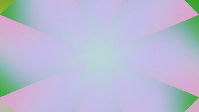 Abstract Radial Gradient Background with Rotating Geometric Shapes and Soft Pastel Colors