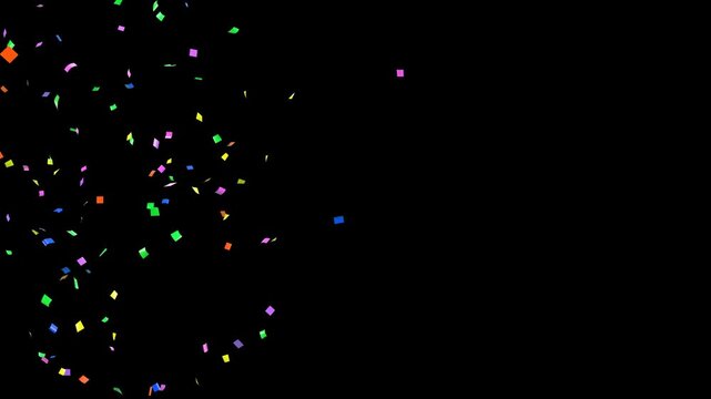 Dynamic Confetti Explosion 4 Clip Alpha Pack