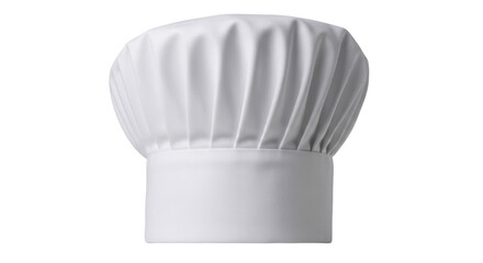 Chef s hat PNG isolated on transparent background, professional cook uniform for culinary arts and restaurant use