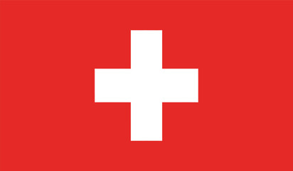 The flag of switzerland with a white cross on a red background symbolizing the countrys national identity and patriotism