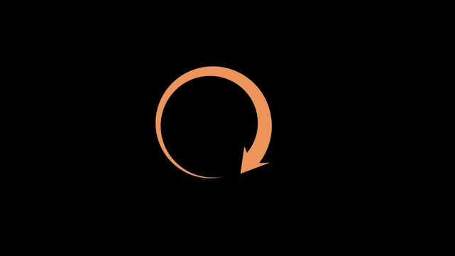 72 hours icon animation, circular arrow with 72 hours text animation motion graphic.
