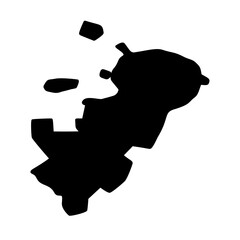 Moscow Russia city map silhouette vector illustration