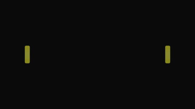 Two vertical olive green rectangles on a black background.