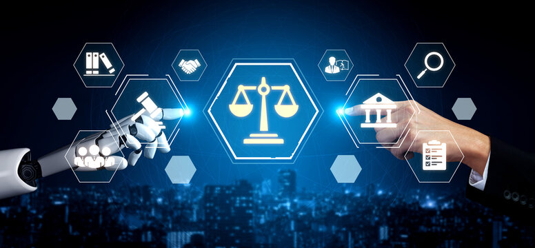An AI assistant provides corporate legal services, managing compliance with business law. This smart system automates legal research and document review for matters of justice. Fermion