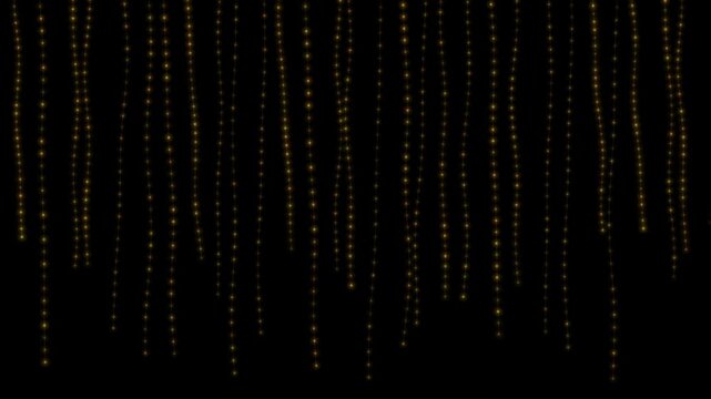 Draped Rows of String Lights Christmas new year lights Rows of Draped Glowing Christmas Fairy Lights Animation Loop christmas 