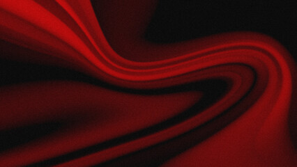 Black red gradient abstract background with blurry transition with rough noise grains