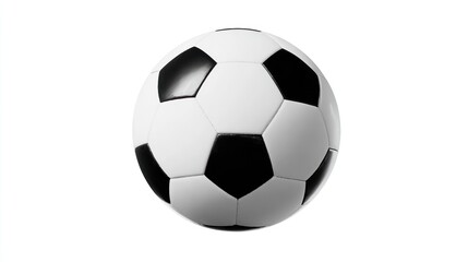 Fototapeta premium Soccer ball, white and black