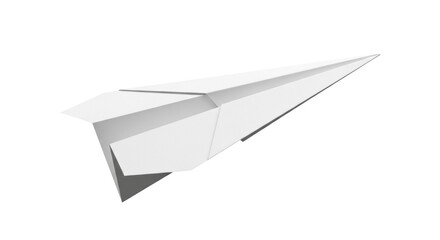 Paper airplane isolated PNG on transparent background, origami plane for travel and childhood themes © Jn