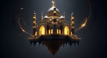 Black golden dome of the church