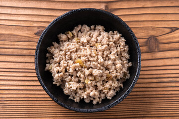 ひき肉の塩麹そぼろ