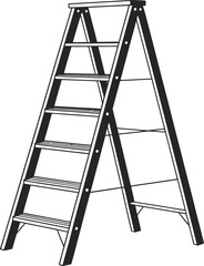 ladder isolated on white background