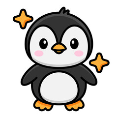 Fototapeta premium Cute Little Penguin Mascot illustration