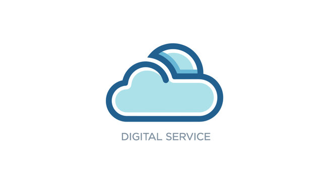 Cloud Computing Service Logo Design