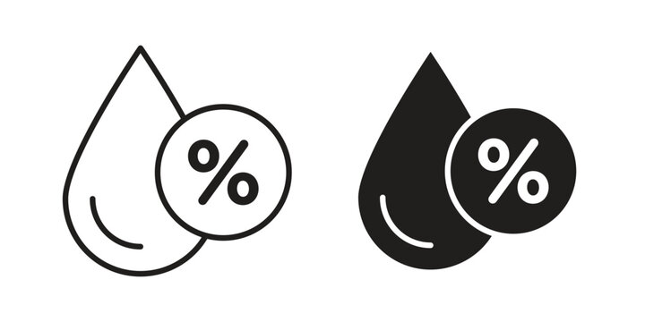 Humidity icon suitable symbol. Simple stock illustration stock