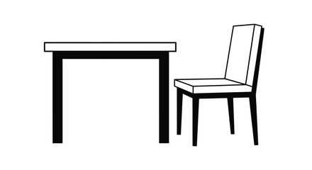 Fototapeta premium chair and table