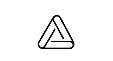 Simple Triangle Logo Design Element.