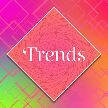 Trends Gradient Soft Pink Square Text 