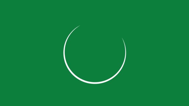 4k circle loading animation, seamless spinning loaders white rings progress bars refresh arrows dots and wheels with alpha channel on transparent green screen background