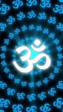 Om, Om namah shivay, Hinduism om symbol. Full HD. 4K