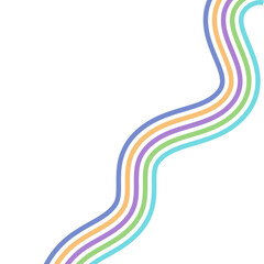 Retro Groovy Lined Illustration