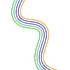 Retro Groovy Lined Illustration