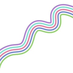 Retro Groovy Lined Illustration